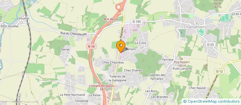 localisation de l'entreprise SCI AMA à CHAMPNIERS