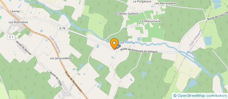 localisation de l'entreprise SCI AMA BROUILLARD  COUR-CHEVERNY