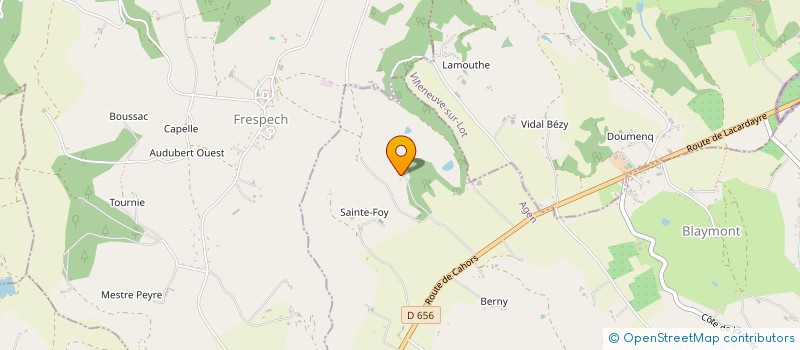 localisation de l'entreprise SCI AMAB  BEAUVILLE