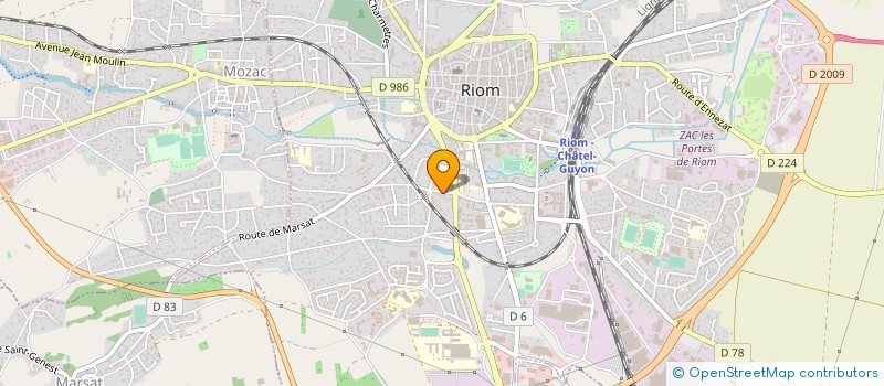 localisation de l'entreprise SCI AMABLE FAUCON  RIOM