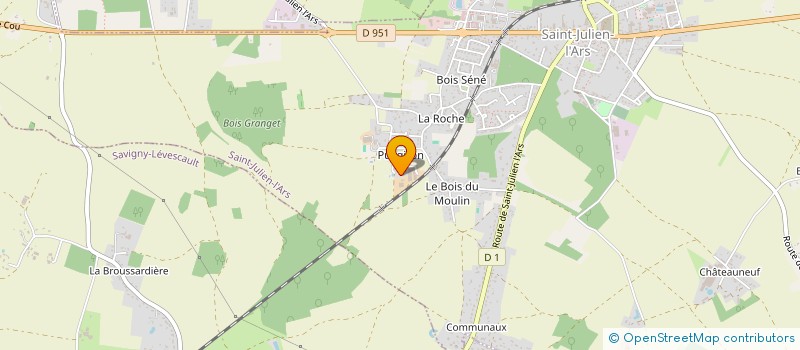 localisation de l'entreprise SCI AMACAR  SAINT-MARTIN-LA-PALLU