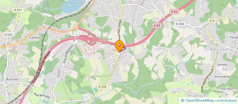 localisation de l'entreprise SCI AMACE à BIDART