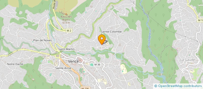 localisation de l'entreprise SCI AMADAUR  VENCE