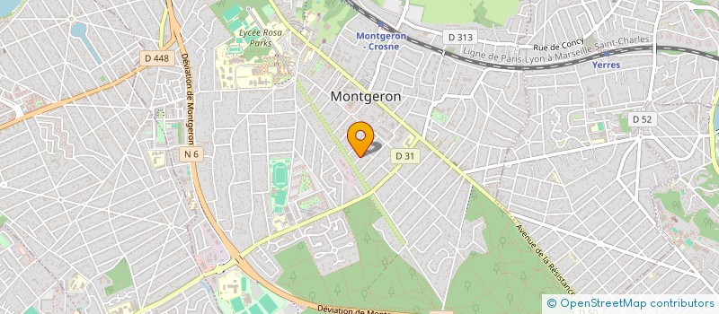 localisation de l'entreprise SCI AMADEUS à MONTGERON
