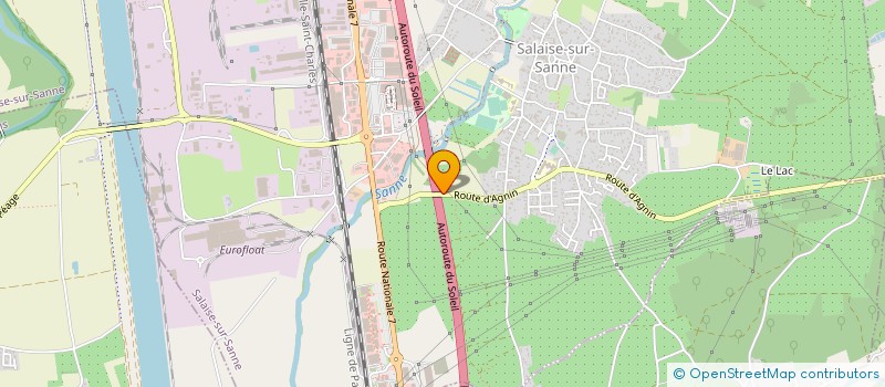 localisation de l'entreprise SCI AMADEUS  SALAISE-SUR-SANNE