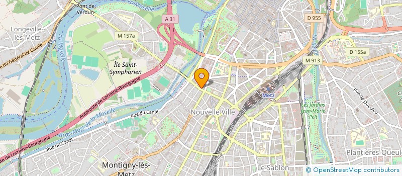 localisation de l'entreprise SCI AMADEUS  METZ