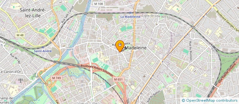 localisation de l'entreprise SCI AMADEUS à LA MADELEINE