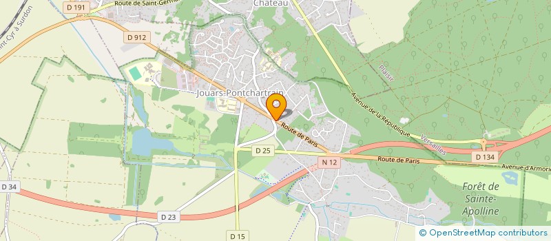 localisation de l'entreprise SCI AMADEUS  JOUARS-PONTCHARTRAIN