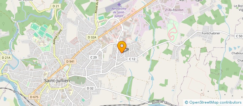 localisation de l'entreprise SCI AMADEUS-JLG à SAINT-JUNIEN