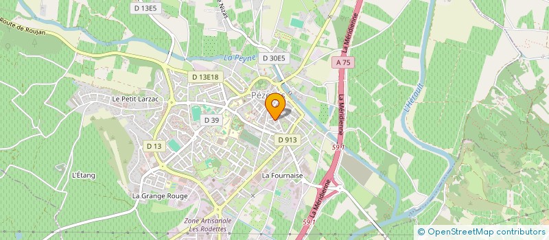 localisation de l'entreprise SCI AMAKIMANAC  PEZENAS