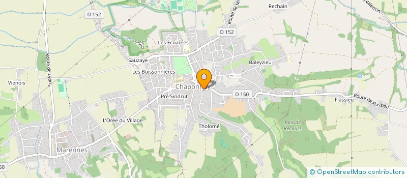 localisation de l'entreprise SCI AMALIA  CHAPONNAY