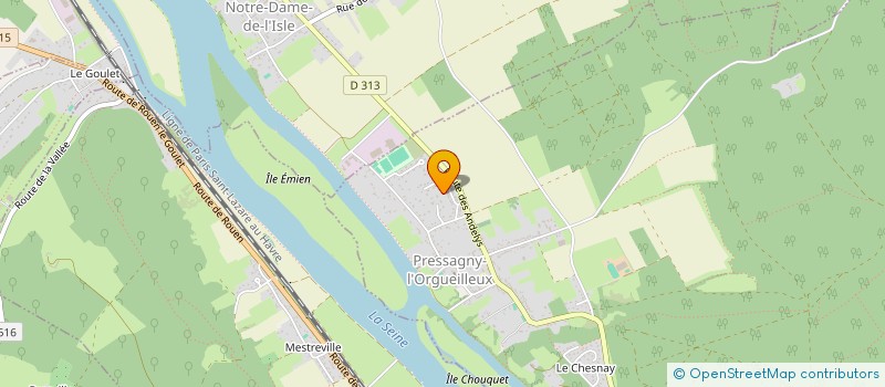 localisation de l'entreprise SCI AMALIA  PRESSAGNY-L'ORGUEILLEUX