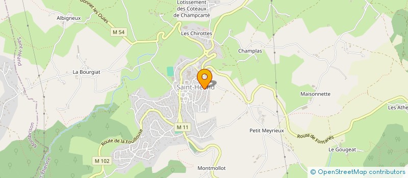 localisation de l'entreprise SCI AMALIAN  SAINT-HEAND