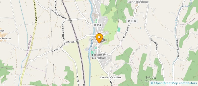 localisation de l'entreprise SCI AMALINE  CLERIEUX