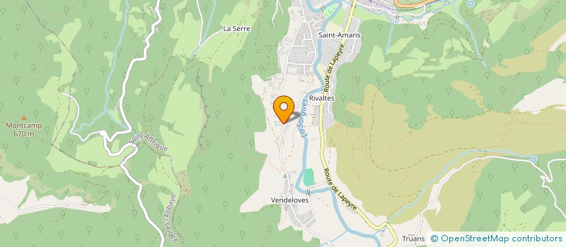 localisation de l'entreprise SCI AMALYS  SAINT-AFFRIQUE