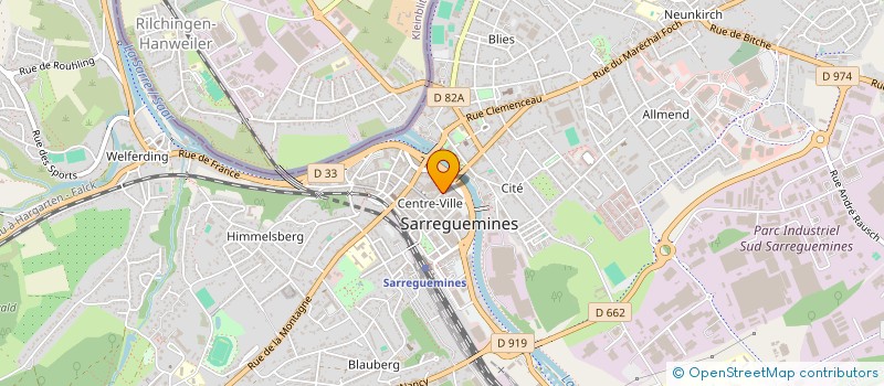 localisation de l'entreprise SCI AMAN à SARREGUEMINES