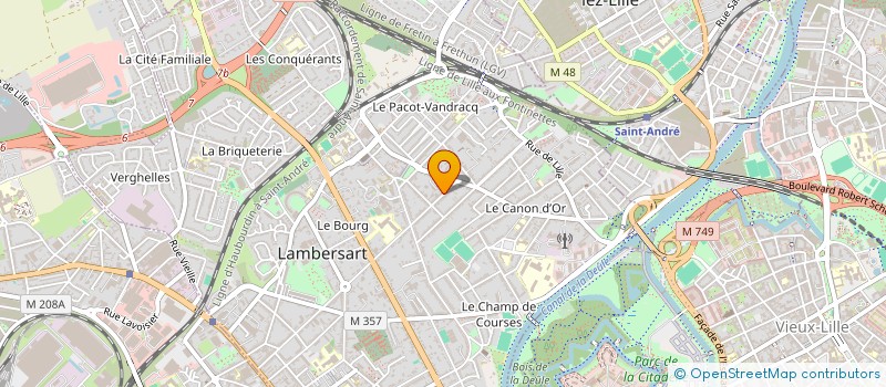 localisation de l'entreprise SCI AMANA à LAMBERSART