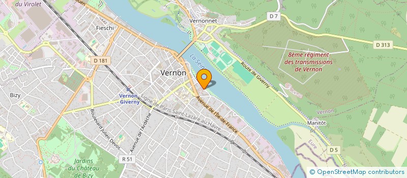 localisation de l'entreprise SCI AMAND  VERNON