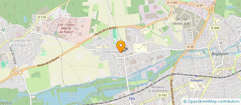 localisation de l'entreprise SCI AMANDA  OLLAINVILLE