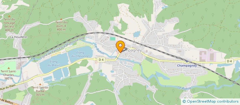 localisation de l'entreprise SCI AMANDAVID  CHAMPAGNEY