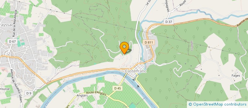 localisation de l'entreprise SCI AMANDEL  CASTELFRANC