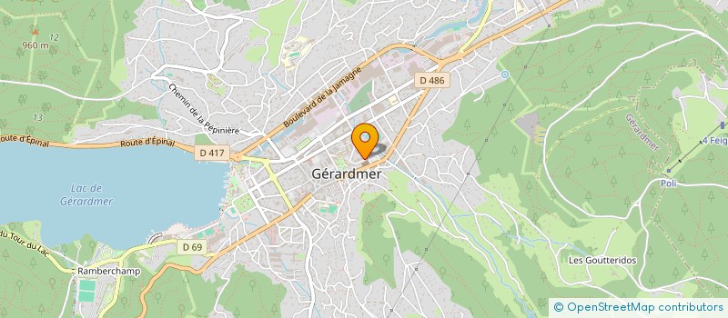localisation de l'entreprise SCI AMANDINE à GERARDMER