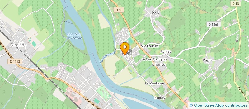 localisation de l'entreprise SCI AMANDINE  CADILLAC-SUR-GARONNE