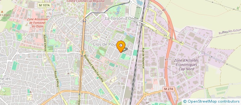 localisation de l'entreprise SCI AMANDINE à DIJON