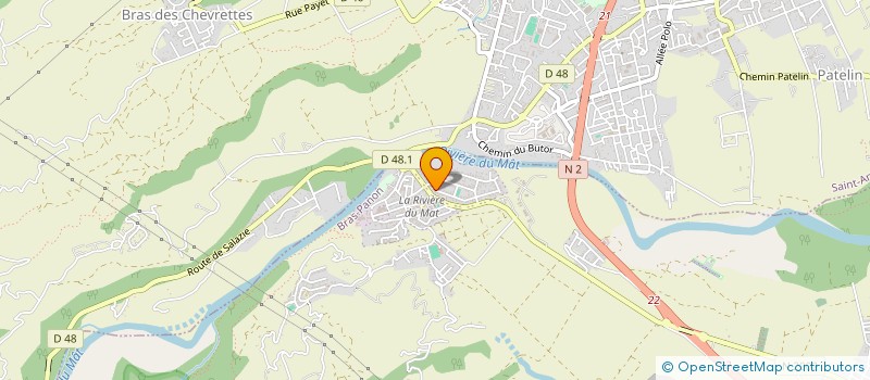 localisation de l'entreprise SCI AMANDINE  BRAS-PANON