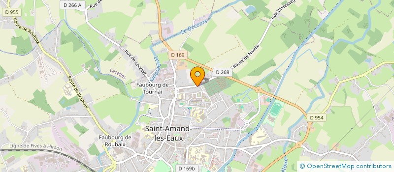 localisation de l'entreprise SCI AMANDINE PARAMED  SAINT-AMAND-LES-EAUX