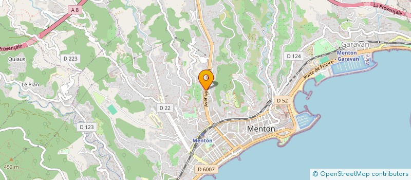 localisation de l'entreprise SCI AMANDRIEN à MENTON