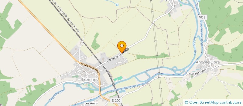 localisation de l'entreprise SCI AMANDRINE  LEZINNES