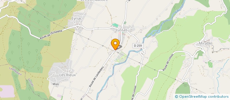 localisation de l'entreprise SCI AMANDRINE  LUSSAS