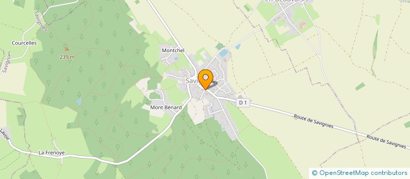 localisation de l'entreprise SCI AMANDRO  SAVIGNIES