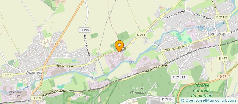 localisation de l'entreprise SCI AMANGA  BLENDECQUES