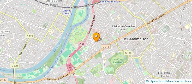 localisation de l'entreprise SCI AMANI à RUEIL-MALMAISON