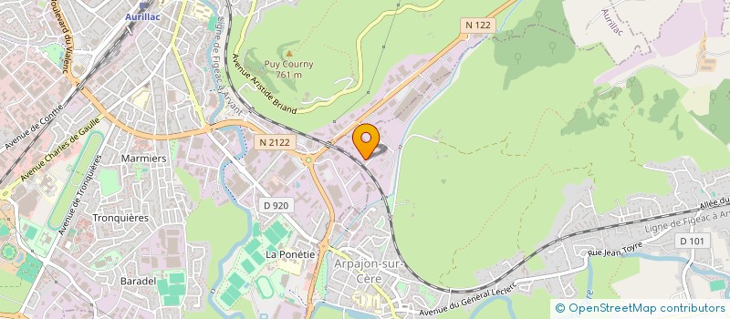 localisation de l'entreprise SCI AMANLEA à ARPAJON-SUR-CERE