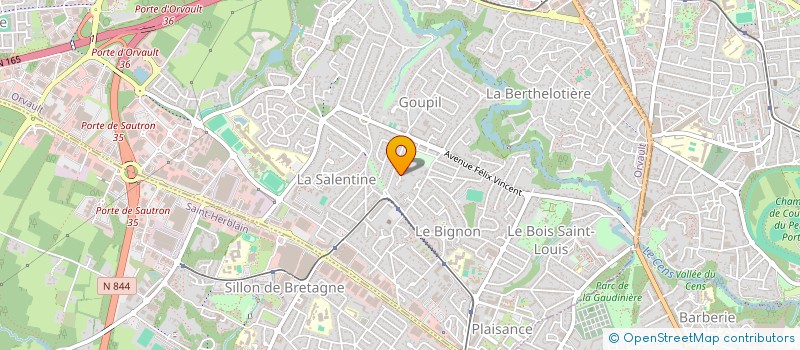 localisation de l'entreprise SCI AMAORI ROCHECHOUART à ORVAULT