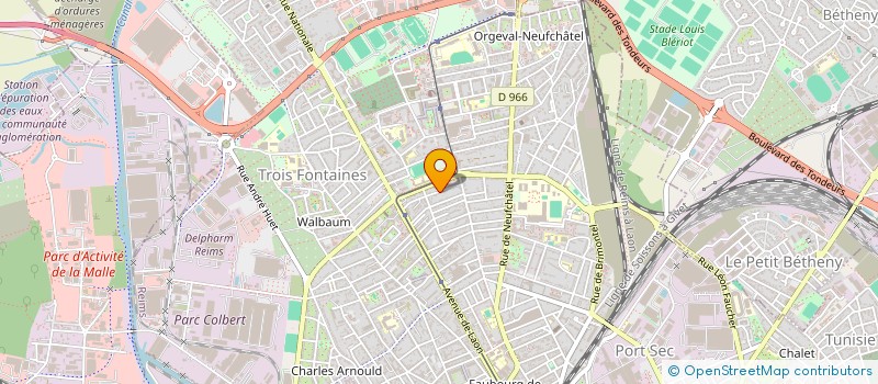 localisation de l'entreprise SCI AMAPAOLINE  REIMS