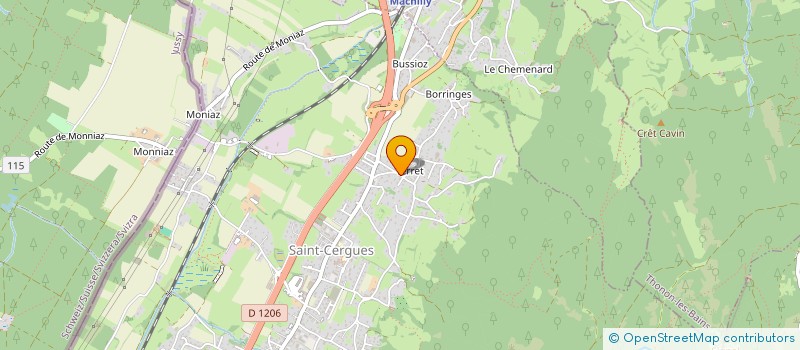 localisation de l'entreprise SCI AMAPYM INVESTISSEMENTS  SAINT-CERGUES