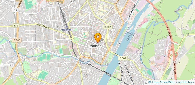 localisation de l'entreprise SCI AMAR  ROANNE