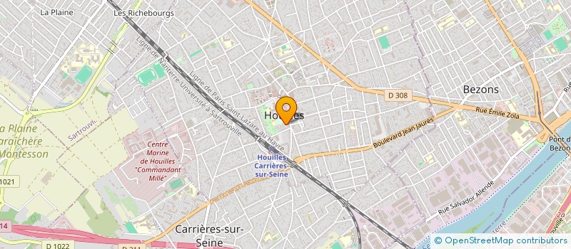 localisation de l'entreprise SCI AMAR  HOUILLES