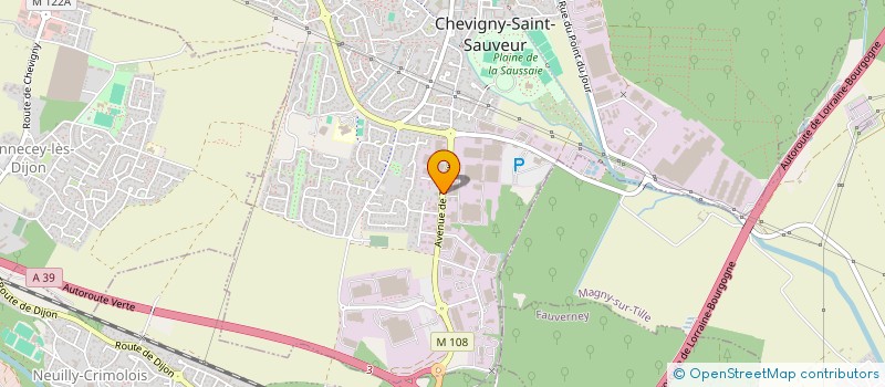 localisation de l'entreprise SCI AMARANTE  CHEVIGNY-SAINT-SAUVEUR