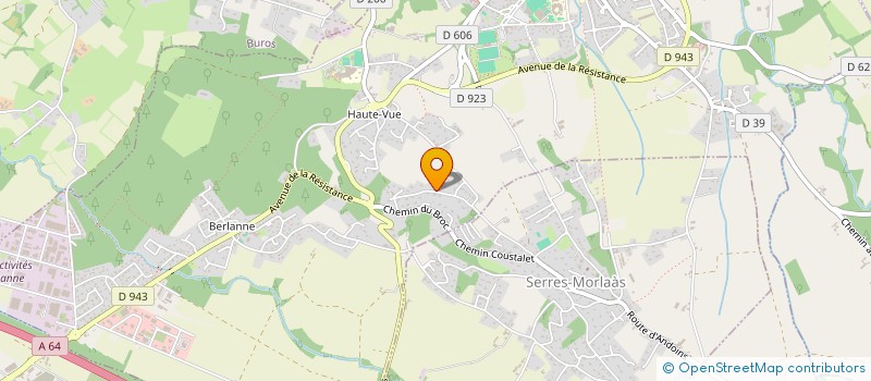 localisation de l'entreprise SCI AMAREIS  MORLAAS