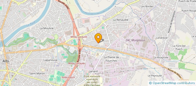 localisation de l'entreprise SCI AMARI à ALBI
