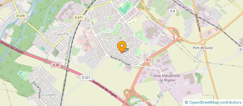 localisation de l'entreprise SCI AMARILLO à GAUCHY