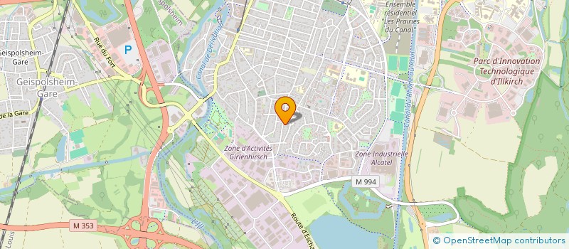 localisation de l'entreprise SCI AMARIN  ILLKIRCH-GRAFFENSTADEN