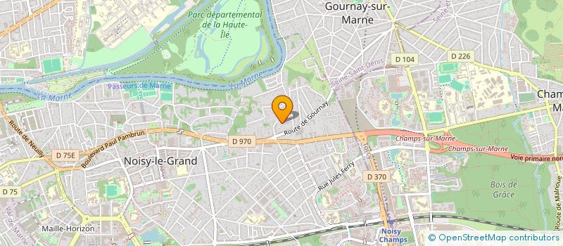 localisation de l'entreprise SCI AMARO à NOISY-LE-GRAND