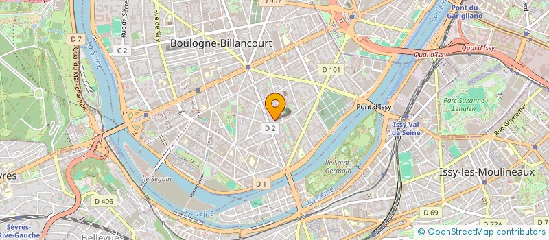 localisation de l'entreprise SCI AMARO à BOULOGNE-BILLANCOURT