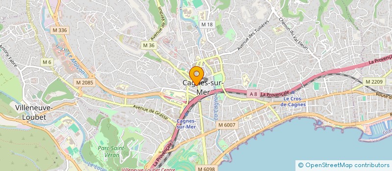 localisation de l'entreprise SCI AMARO PRIME à CAGNES-SUR-MER